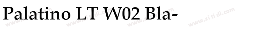 Palatino LT W02 Bla字体转换